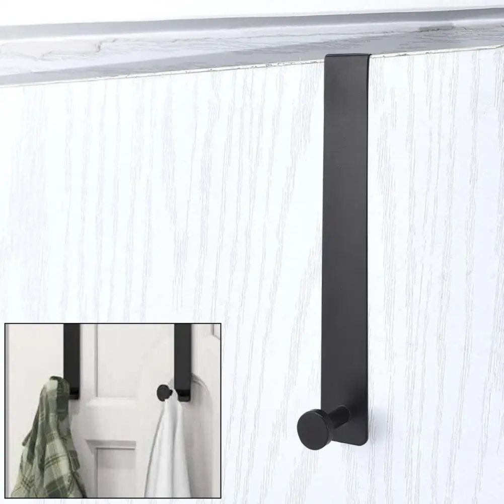 Clothes Hook Versatile Door Hook Space-saving Cabinet Door Hook Multi-purpose Holder for Clothes Hats Towels Bathroom Towel