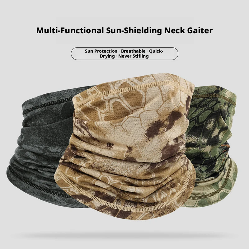 

Summer Camouflage Neck Protector Multifunctional Magic Headscarf Breathable Quick-Dry Cycling Sun Protection Mask