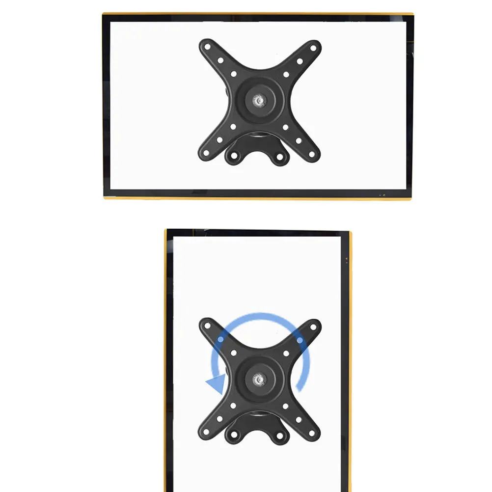 

Wall Mount Bracket Aluminum Alloy Rotary Universal Screen Rack Support Suitable for 14-27 Inches Flat Panel Tvs Full