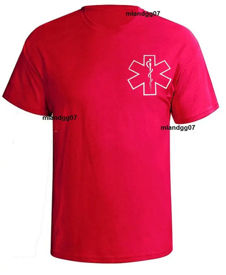 EMS Star of Life Emblem Paramedic T-Shirt 100% Cotton O-Neck Short Sleeve Casual Mens T-shirt Size S-3XL