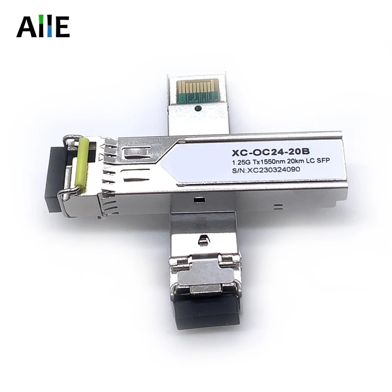 LC 1.25G 3/10/20KM SFP Module Simplex Singlemode LC Simplex Fiber Connector 1310nm/1550nm Cisco/Mikrotik Gigabit Ethernet Switch