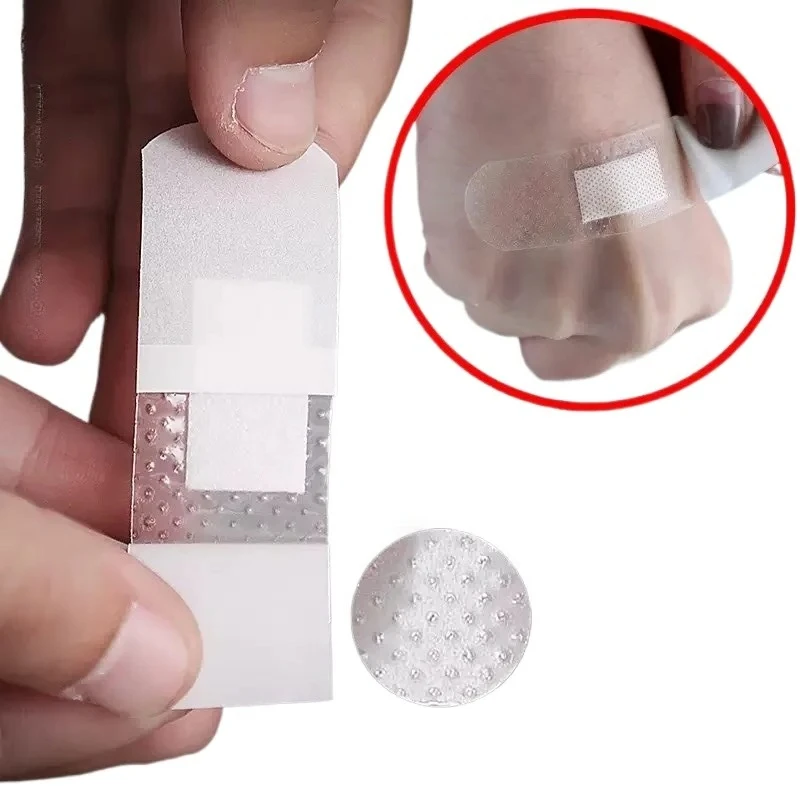 

60Pcs/Set Waterproof Band Aid First Aid Strips Tape Transparent Plaster Skin Wound Dressing Patch Adhesive Bandages Tape