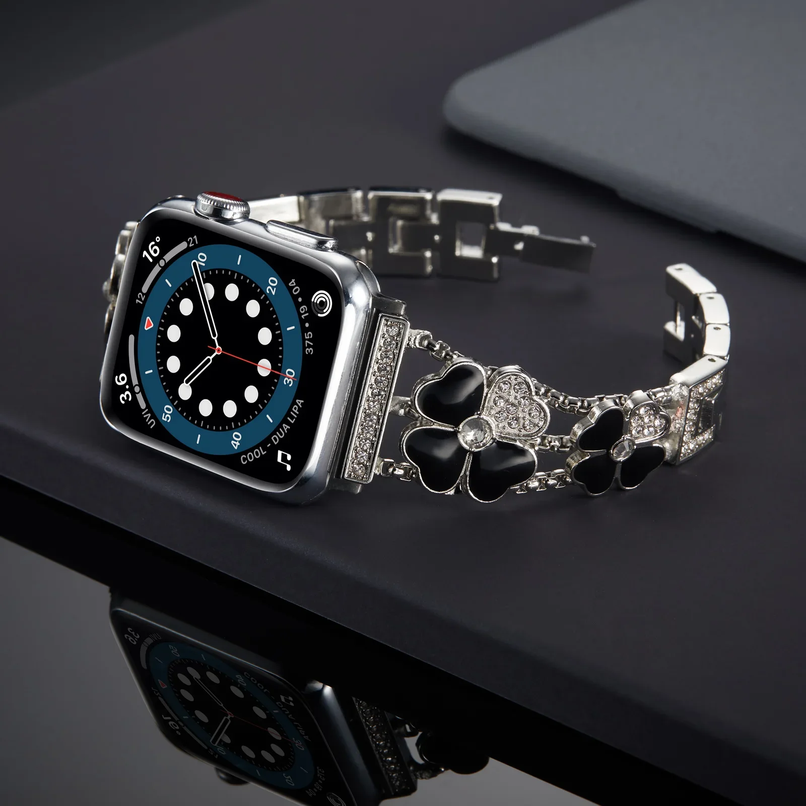 Metal+diamond strap for Apple watch Ultra 10 9 8 7 41mm 45mm 46mm 49mm 6 5 4 SE 44mm 40mm Women Belt for iwatch 3 42mm 38mm band