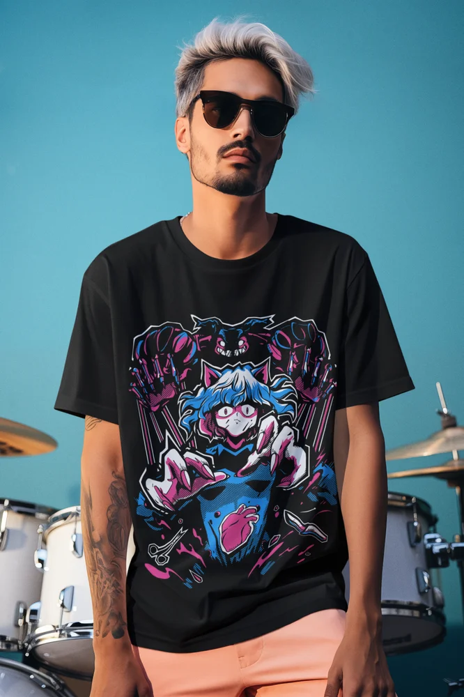 Pitou T-Shirt Hunter X Hunter Anime Manga HxH Killua Shirt Hisoka Gon Kite Tee