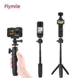 Selfie Stick Tripod for DJI Osmo Pocket 3 Extended Bracket Mount Compatible with GoPro Hero 13 12 11 10 9/Insta360 X4 Accessory