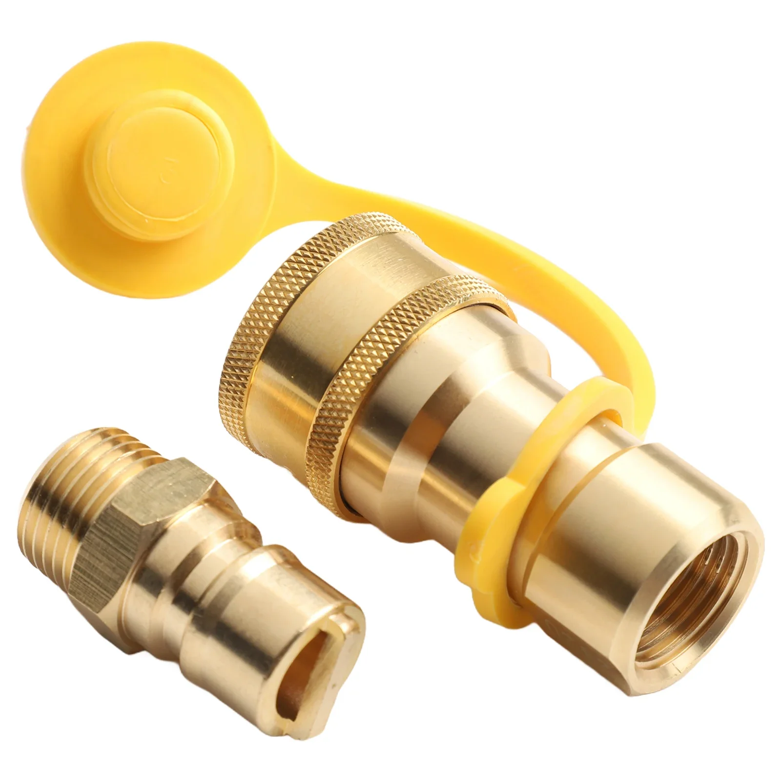 1/2 Inch Gas Adapter Brass Quick Connection Adapter For Equipment Installation Propane Systems For Low-pressure Natural Gas