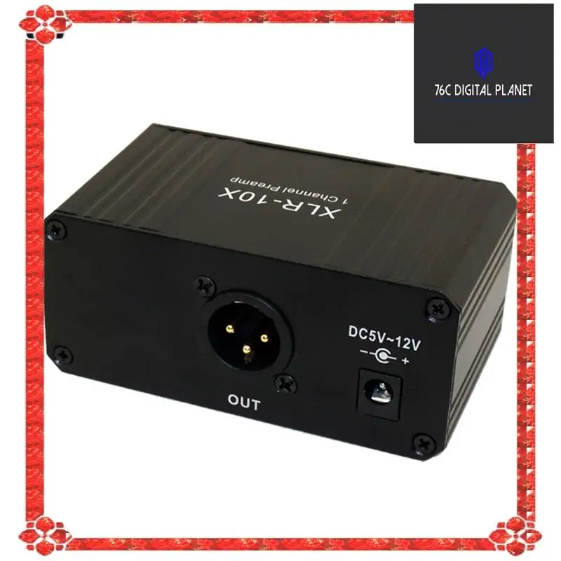

24-Hour Delivery XLR-10X 1 Channel XLR Interface Balanced Audio Amplifier NE5532 Dynamic Mic Microphone Preamplifier