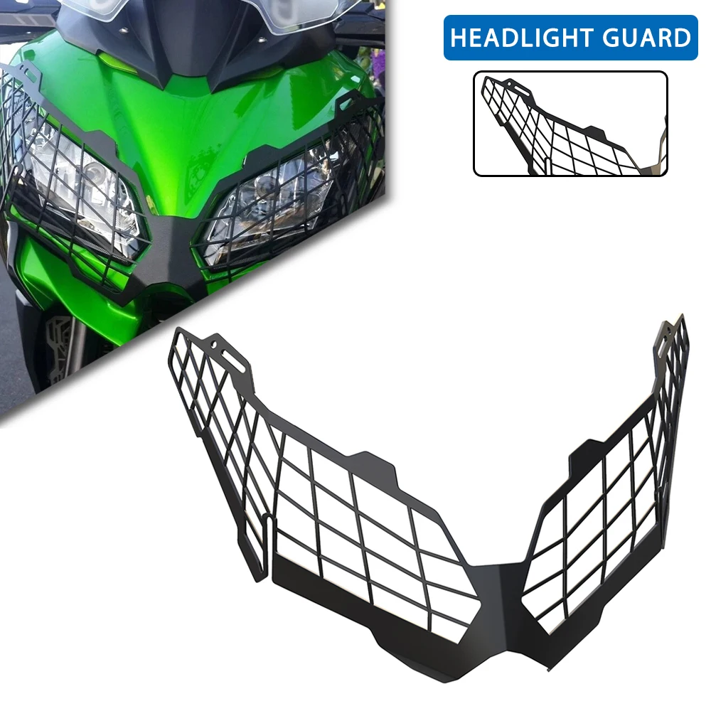 

For KAWASAKI Versys 650 2015-2021 VERSYS 1000 2015-2018 Moto Parts Headlight Protector Guard Headlamp Grille Protection Cover