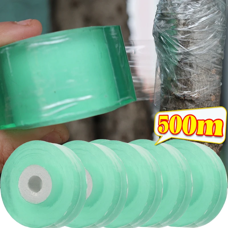 Self-adhesive Grafting Tape Stretchable Plant Support Nursery Seedlings Vine Tomato Grafting PE Films Garden Fruit Tree Tapes