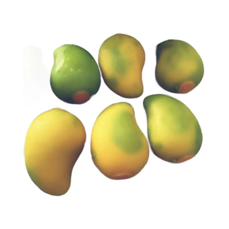 Simulation de mangue à couleur changeante, 1 pièce, pétrissage, décoration musicale, jouet d'aération des fruits, affichage de fenêtre, jouet de décompression, vente en gros