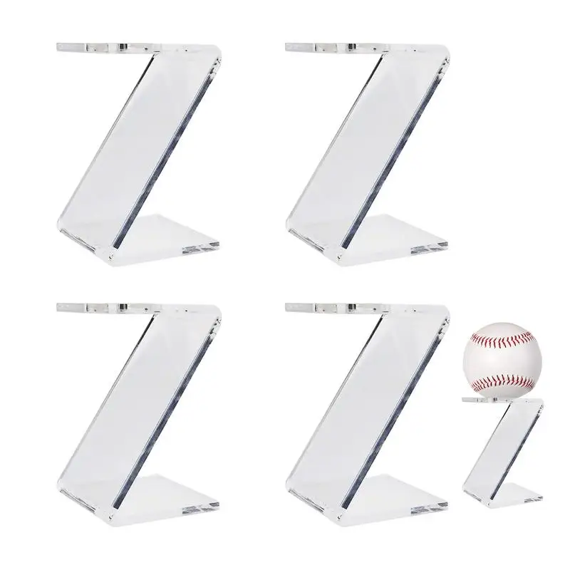 

Acrylic Baseball Holders Clear Basketball Supports Bracket Volleyball Stand 4pcs Ball Display Stand Acrylic Holder Mount Acrylic