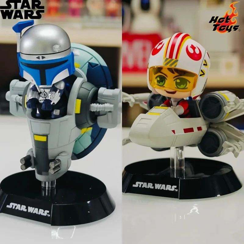 

New Hot Toys Star Wars Darth Vader Boba Fett Cosbi Rider Series Individual/Set Collectible Figures Cute Figurine Fans Gift Toys