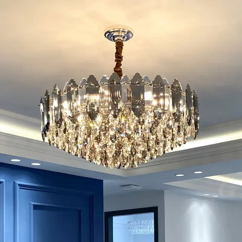 Luxury Crystal Chandelier Atmosphere Living Room Light Post Modern Bedroom Kitchen Light Dining Room Pendant Lightsart Luxury