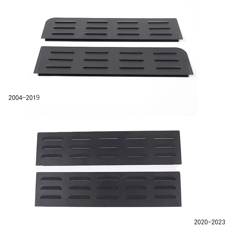 For Land Rover Defender 110 130 2004-2023 Aluminum Black Car Rear Door Air Vents ventilation shutters cover Trim Car Accessories