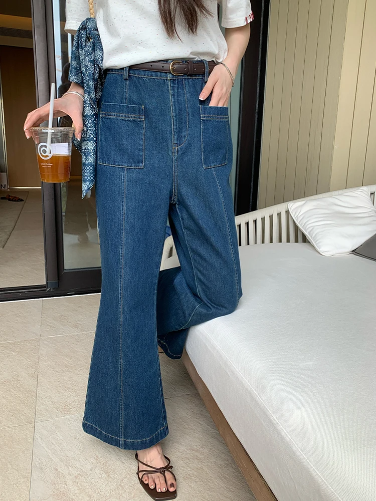 

Джинсы NAZ больших размеров из хлопка, женские, с высокой талией, прямые, в стиле ретро, с эффектом подтяжки ягодиц, утягивающие, летние, повседневные