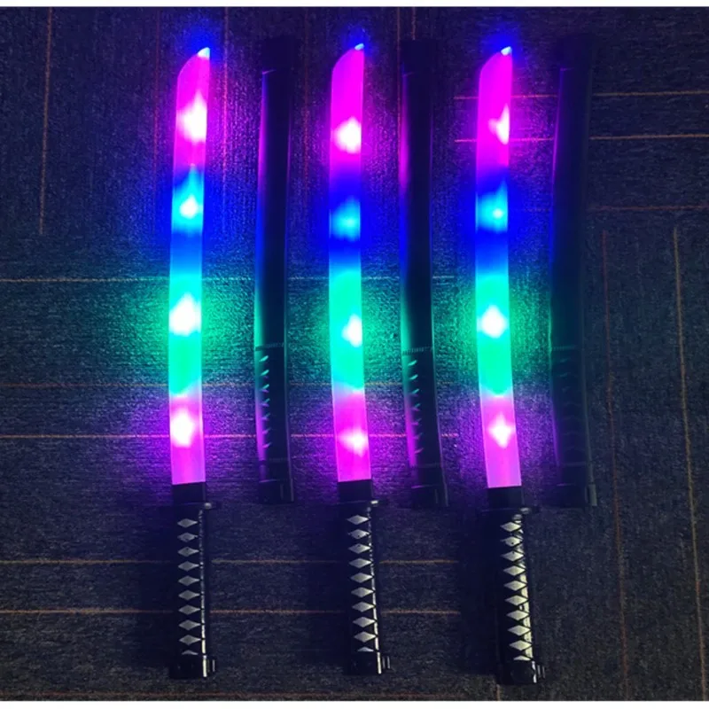 ZK30 LED lightsaber Crack Samurai Sword luminous props Holiday party atmosphere decoration decorate childrens toy Laser rod gift