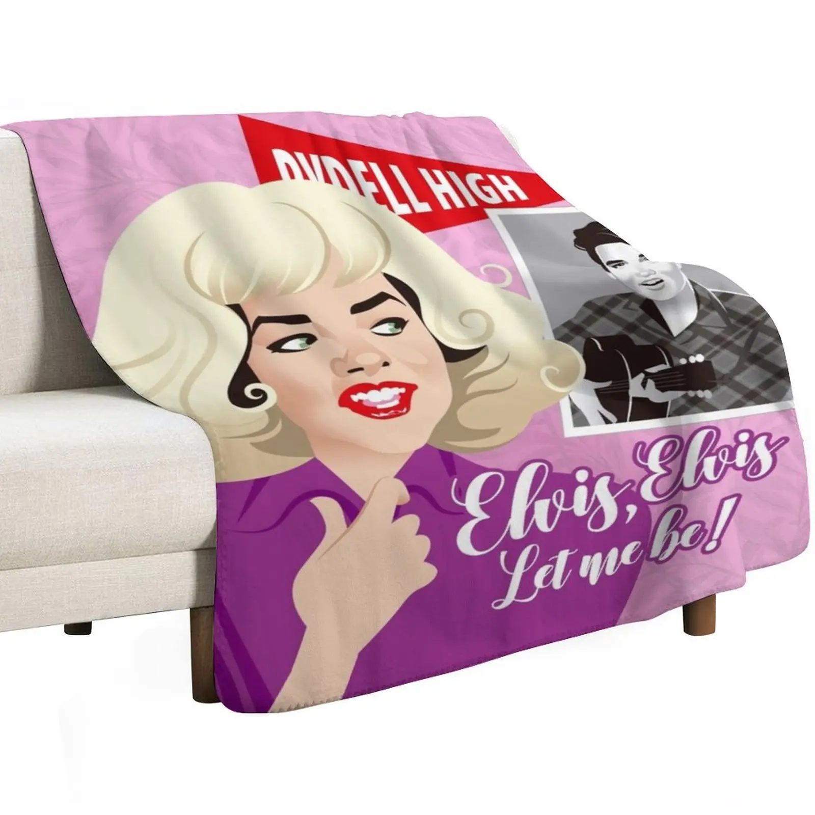 Let me be! Throw Blanket Soft Thermals For Travel for sofa Stuffeds Plaid on the sofa Beach Blankets