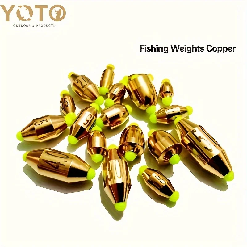 Fishing Copper Weights Sinker Kit Copper Fishing Weights Saltwater Fishing Gear Weights