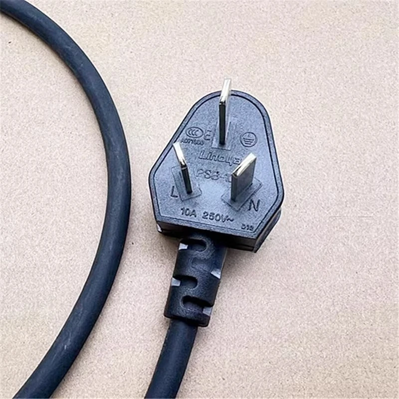 Suitable for Midea Galanz microwave oven power cord copper core wire three plug socket cable 250V10A