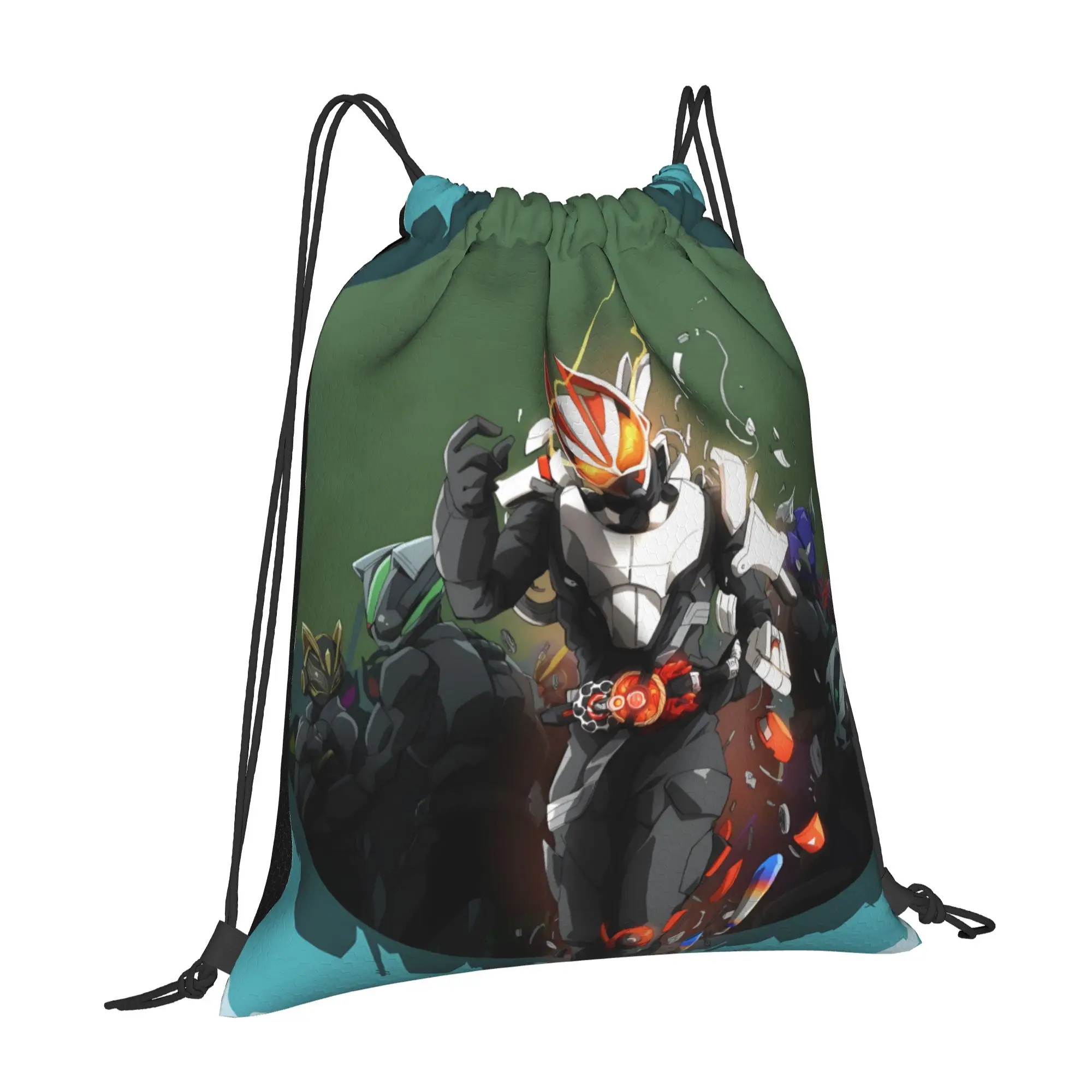 1 pc Geats Kamen Rider Anime Drawstring Bags Shopping Storage Backpack School Shoe Bag