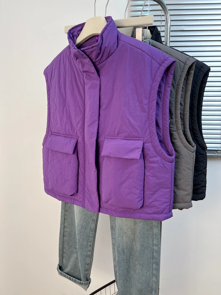 

Casual Cotton Vest Women's plus Size Spring 2026 New Sle European Design Slimming Outerwear Versatile Commute Faion