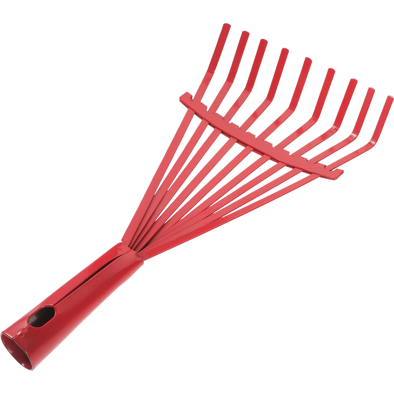 1Pcs High-Carbon Steel Leaf Rake Garden Rake Effective Fallen Leaves Rake Lawn Maintenance Tool