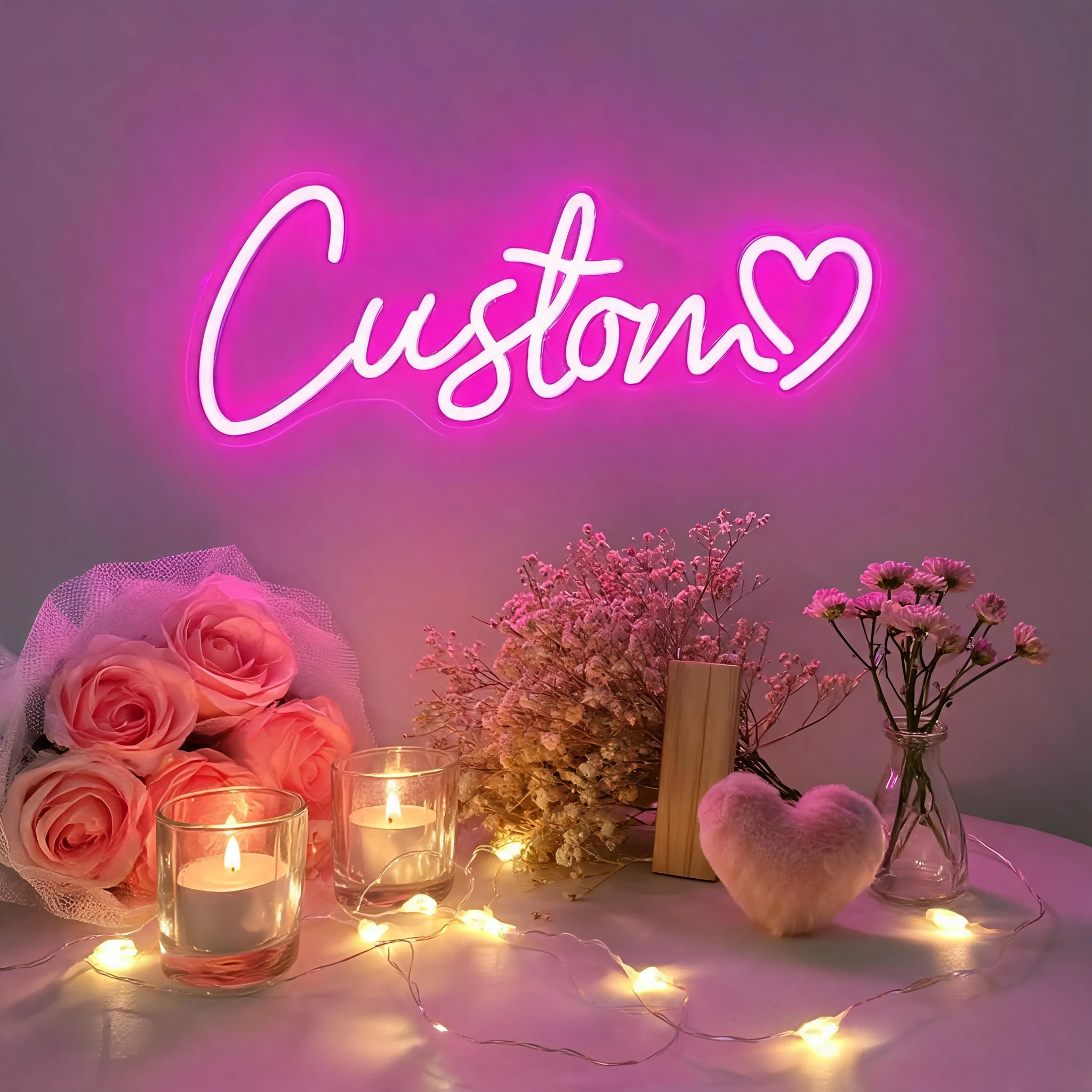 Custom Neon Name Sign Personalized Neon Sign for Kid Bedroom Baptism Party Home Wall Decor Light Birthday Lights