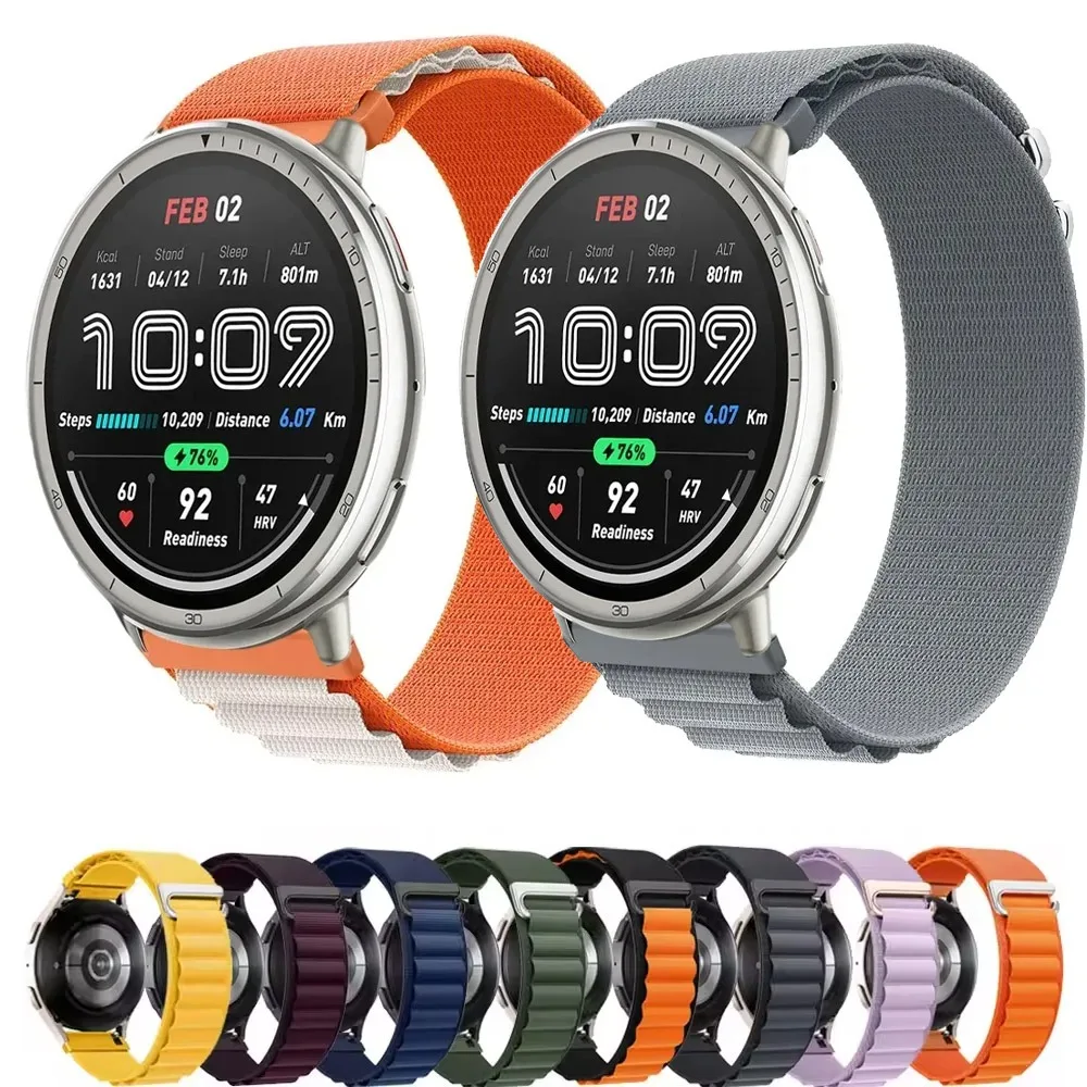 22 مللي متر 20 مللي متر حزام نايلون ل Amazfit Active 2/Amazfit GTR 42 مللي متر الرياضة مريحة الفرقة Amazfit Bip 6 5/Amazfit GTS/GTR 3 4 Balance 2 #1
