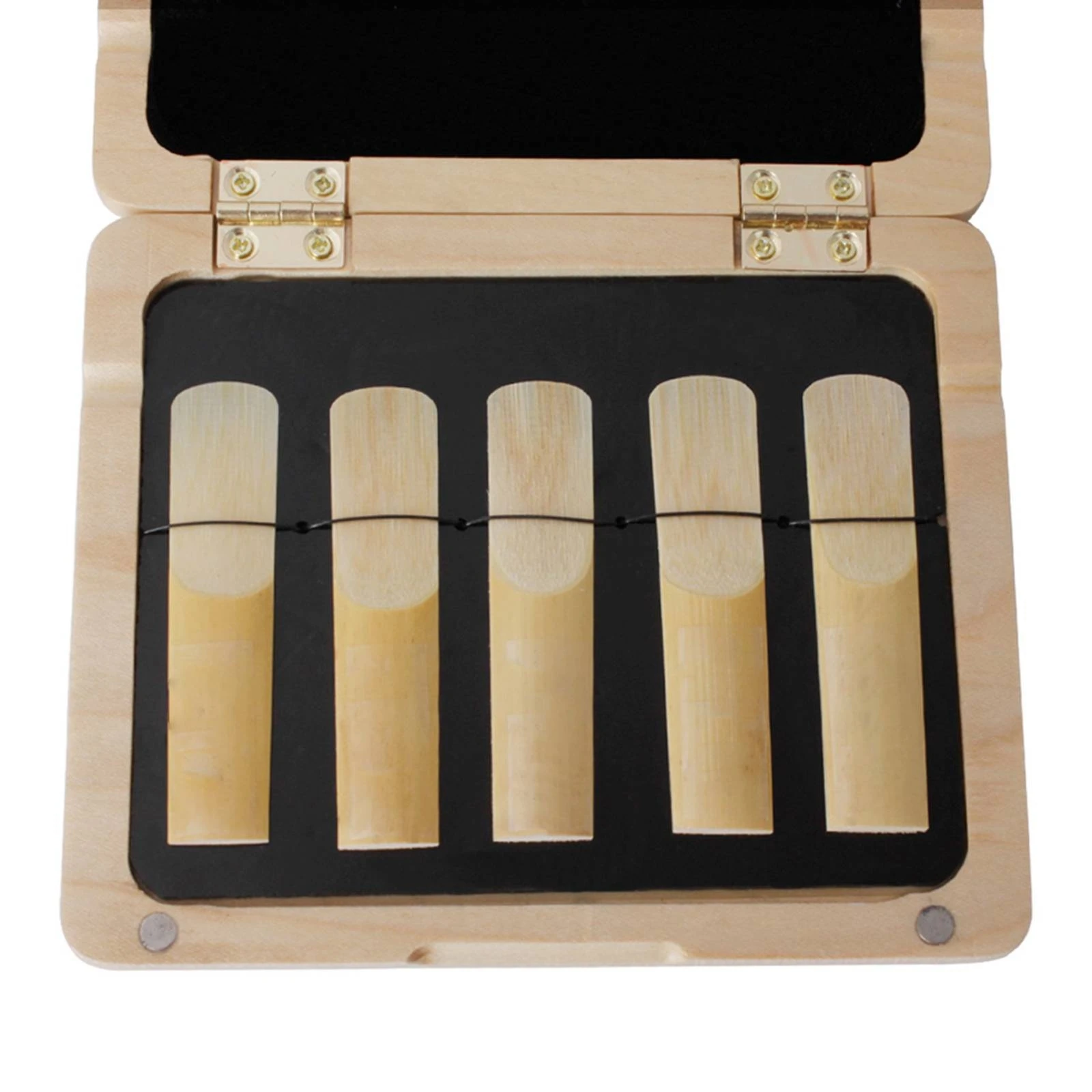 Cane Case with Humidity Gauge Compact Cane Storage Box Ventilated Grooved for Woodwind Players, Daily Practice, Travel