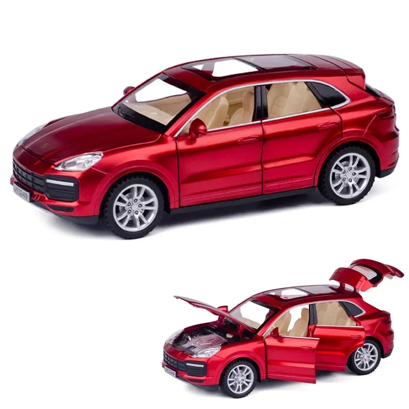 1:32 Porsche Cayenne Taycan Macan Off-road vehicle High Simulation Diecast Car Metal Alloy Model Car Children\'s toys gifts