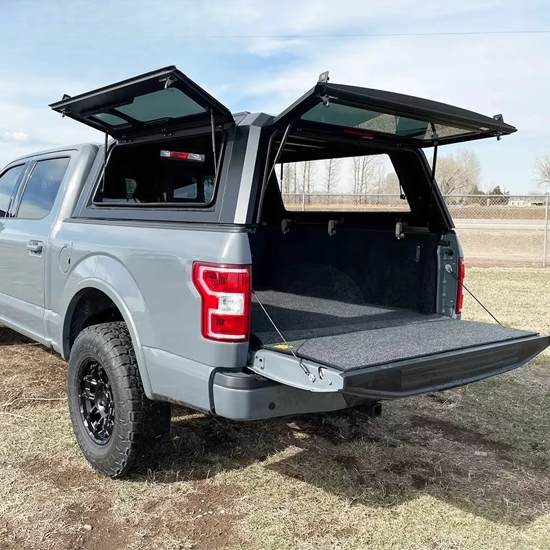 Extreme:Factory Wholesale Hard Shell Pickup Topper Canopy For Truck Bed With Lockable Waterproof And Gas Struts