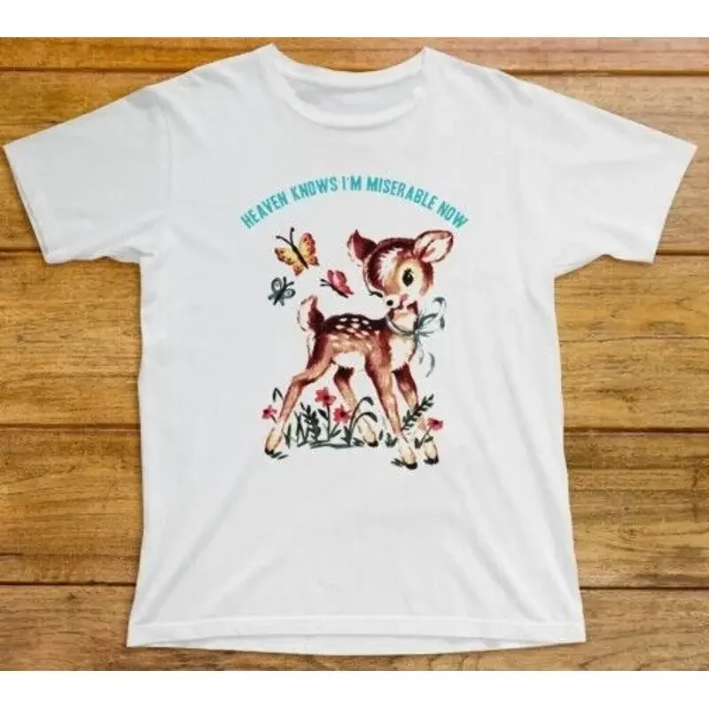 Heaven Knows I m Miserable Now T Shirt 543 Deer The Smiths Morrissey Strangeways