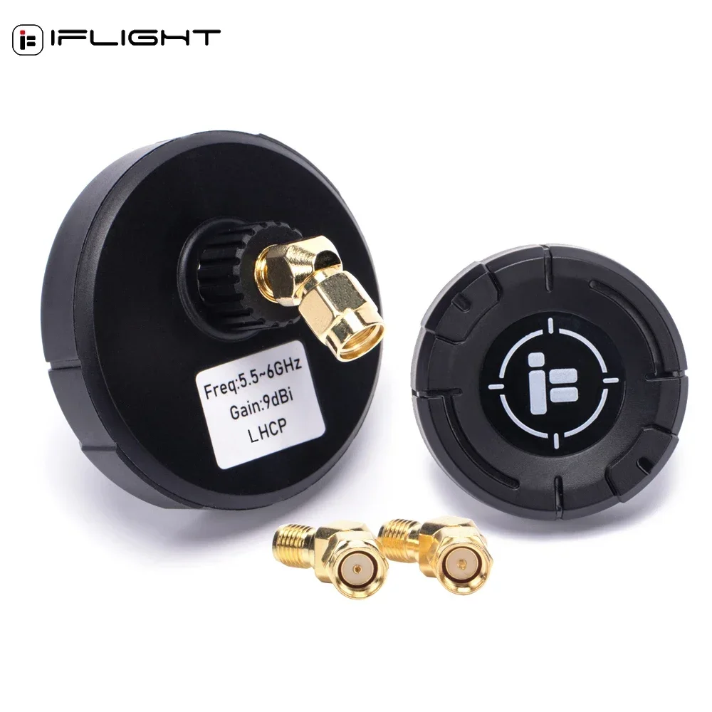 IFlight Pigeon 5.8Ghz 9dBi Gain Circular Polarization Directional FPV Patch Antenna LHCP/RHCP Connector For RC FPV Drone