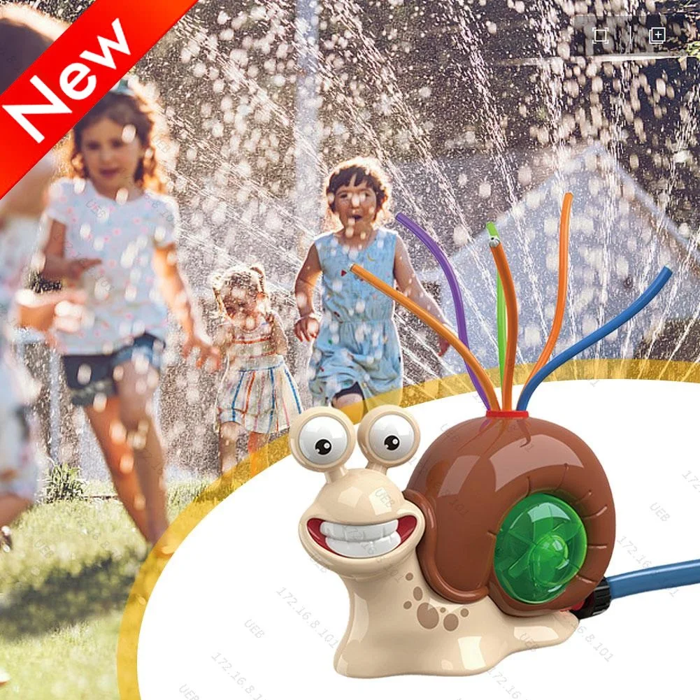Cartoon Snail Water Sprinkler Summer Garden Lawns Water Toys Spray Water Toys for Boys Girls Summer Backyard Lawn Pool Party Fun