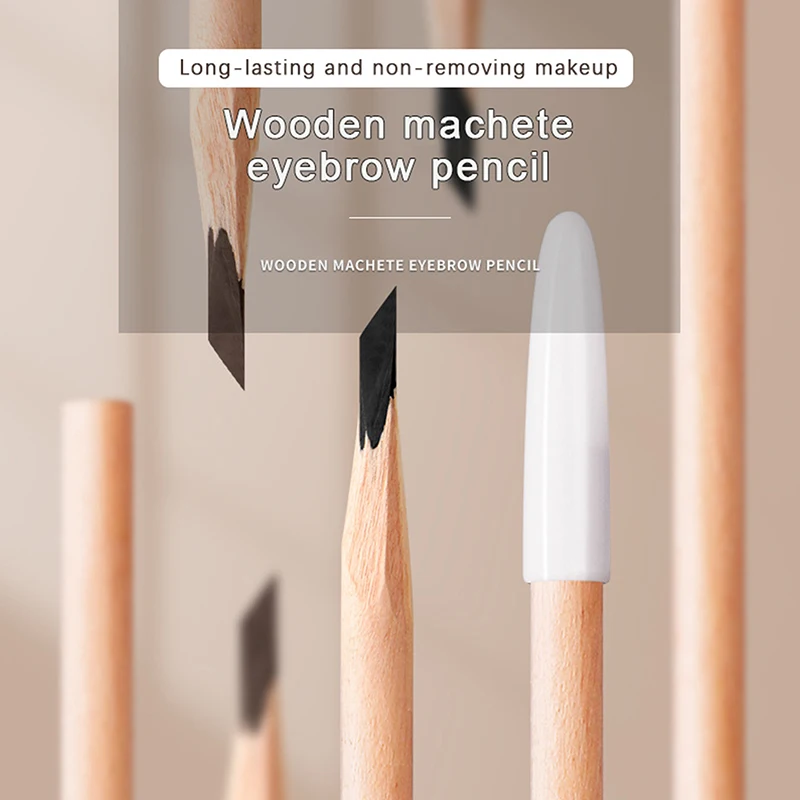 

Wooden Eyebrow Pencil Waterproof Eyebrow Pencil Easy To Apply Non-Smudging Eyebrow Pencil Long Lasting Cosmetics Makeup