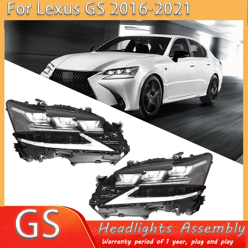 

For Lexus GS 350 300 Headlights 2016-2021 Car Accessories Headlight Plug and Play LED Head Lamp Light Front Lights Assembly