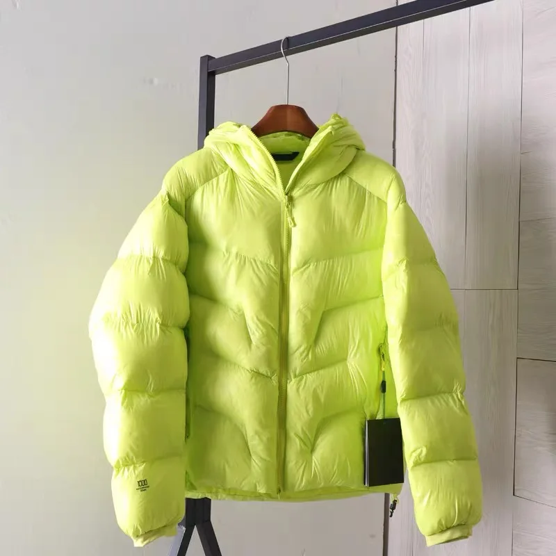 Ultra-Thin Air-Pack down Jacket Outdoor Winter Men Women Hooded Bread Clothes Thickened Waterproof Windproof Cotton Coat