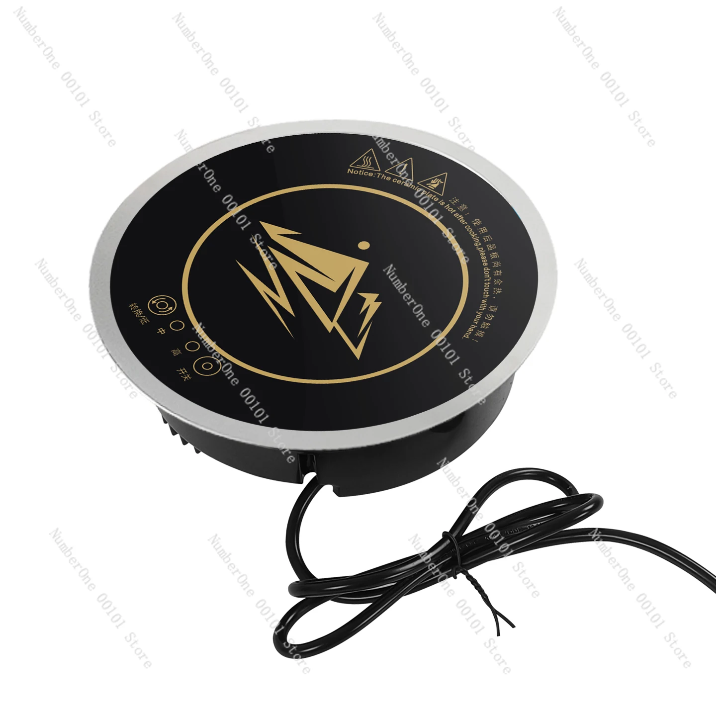 

Индукционная плита для автофургона Встроенная индукционная плита с рамкой Кухня для автофургона IH Маленькая круглая квадратная индукционная плита