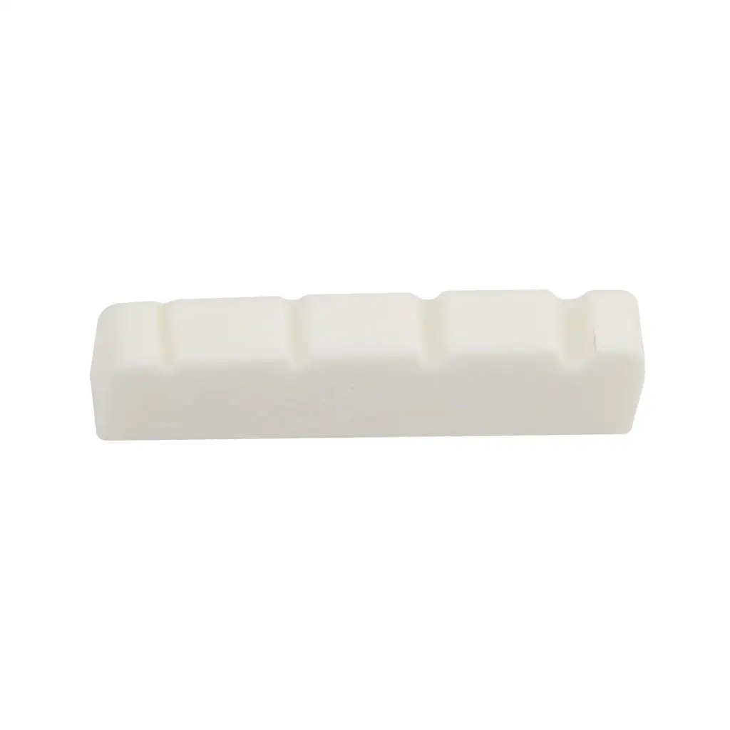 Guitar Spare Parts Bone Saddle Nut Buffalo Bridge Nut Upgrade for 4 String Electric Bass Use