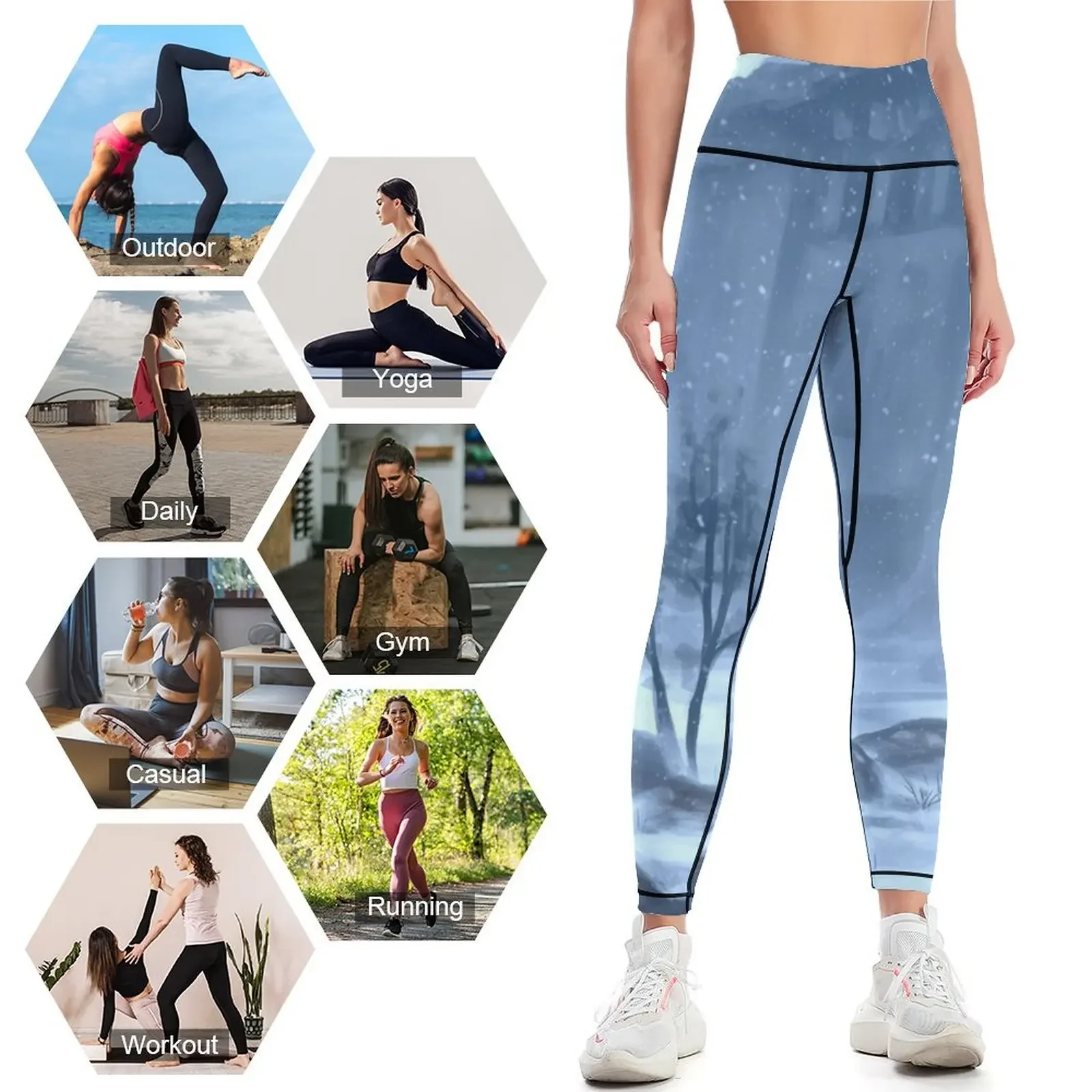 Cosmod Leggings Pantalones deportivos para mujer, ropa deportiva para gimnasio, deportes para mujer, mallas deportivas para realce para mujer