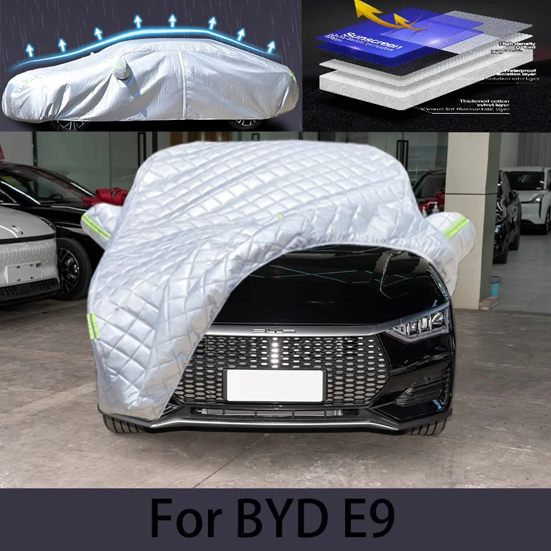 

For BYD E9 Car hail protection cover Auto rain protection scratch protection paint peeling protection car clothing