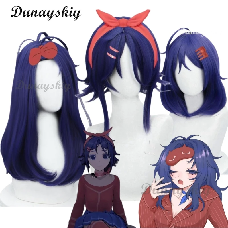 Mita Mila Game Miside Horror Мита The Mitas Sleepy Cute Girlfriend Cosplay Wig Girl Women Cos Halloween Roleplay Props