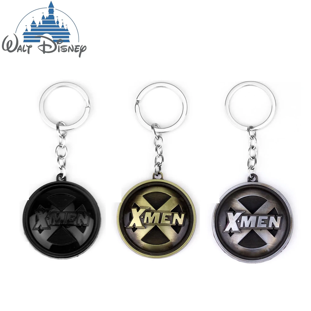 Disney Marvel X-Men Logo Keychain Super Power Keyring Cosplay Fans Gift Men Women Backpack Jewelry Accessories