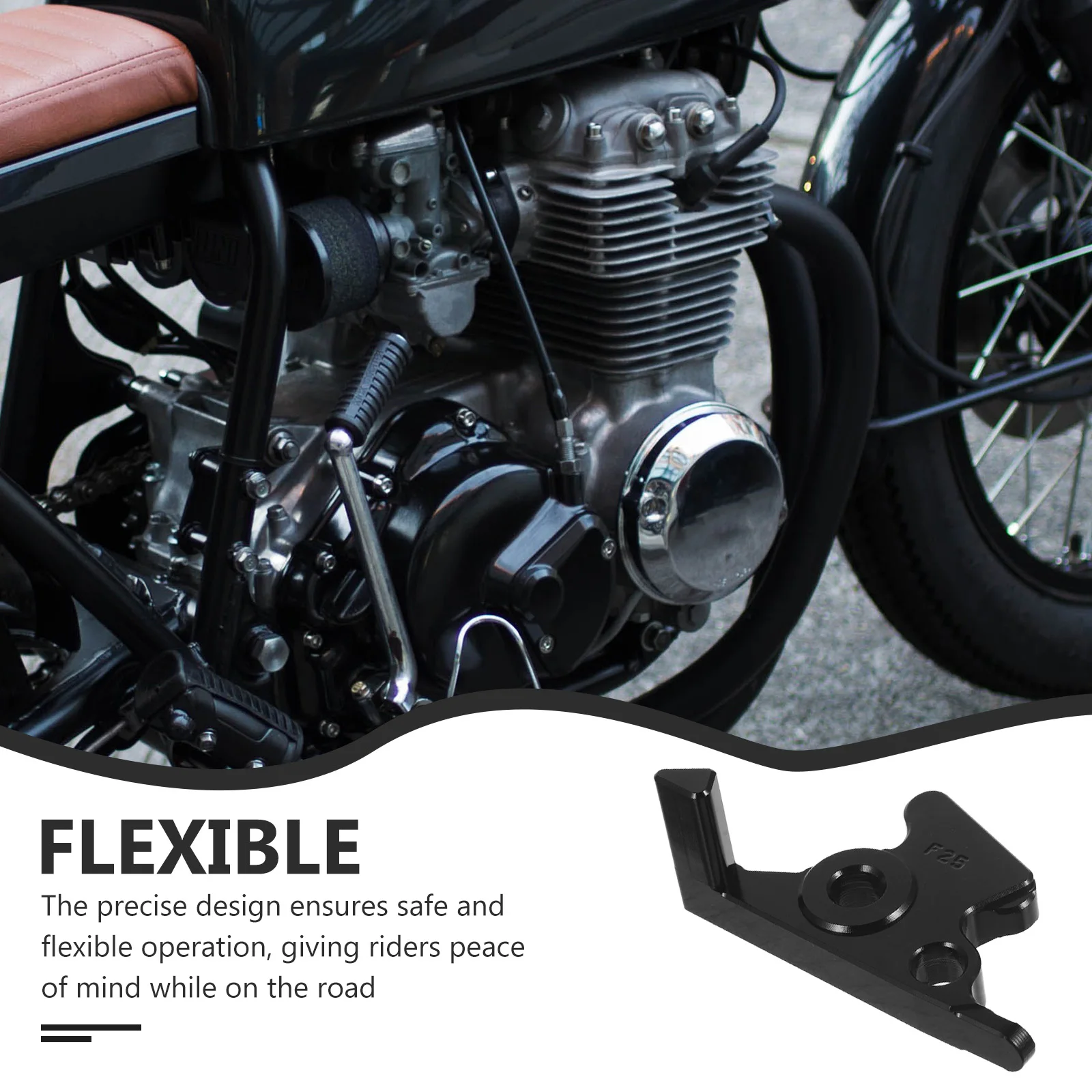 

Motorcycle Brake Clutch Lever Handle Replacement Electric Brake Lever Stable Material Precise Design Easy Installation