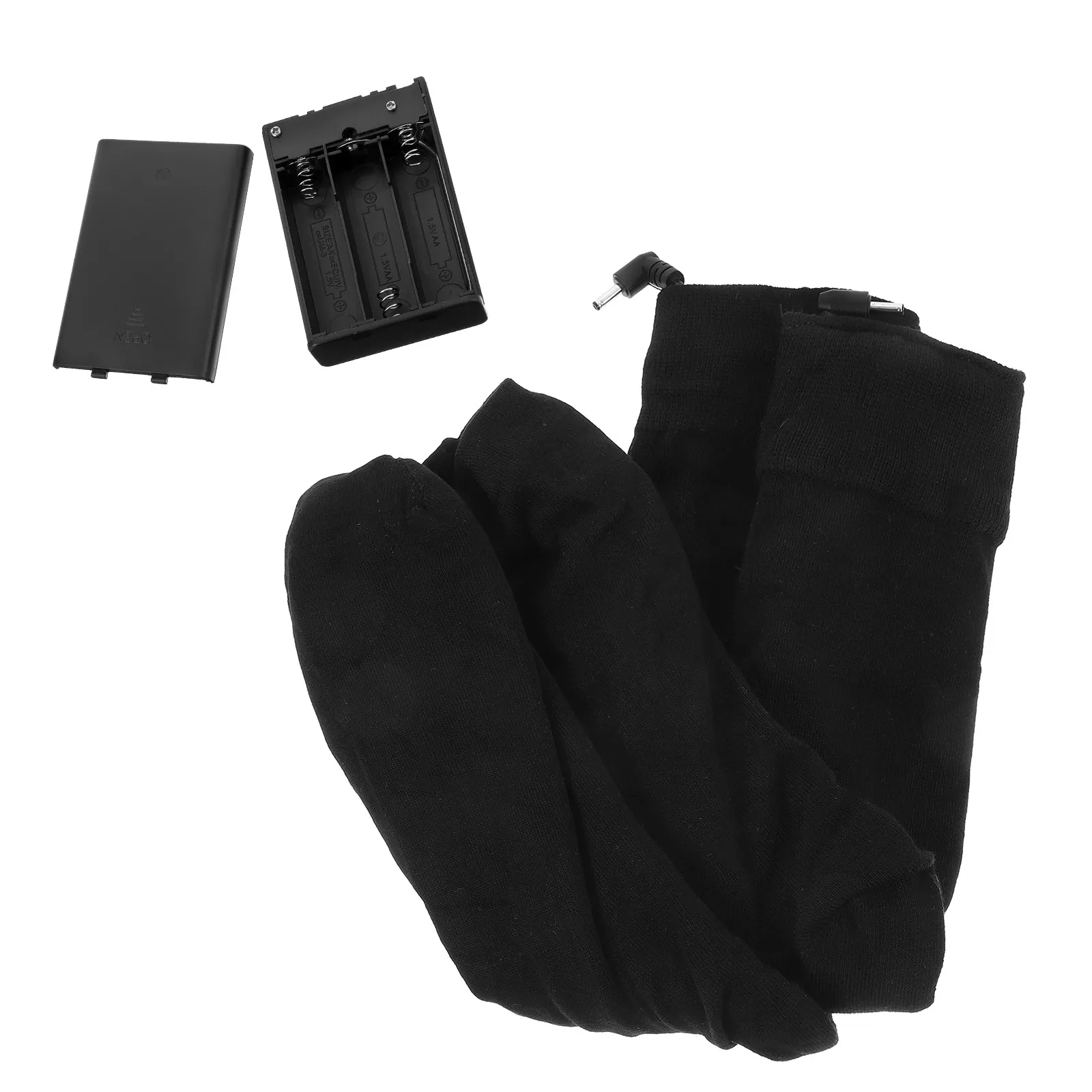 

1 пара электрических термоносков с подогревом, толстые хлопковые, перезаряжаемые, теплые носки для зимних видов спорта и походов, греющие носки-гетры