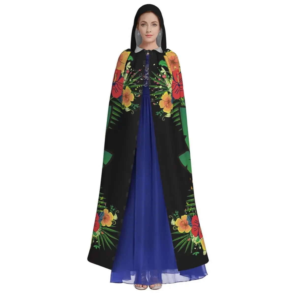 인디언의 민족 상징 티키 긴 후드 망토 마녀 중세 의상 코스프레 케이프 할로윈 파티 성인 유니섹스