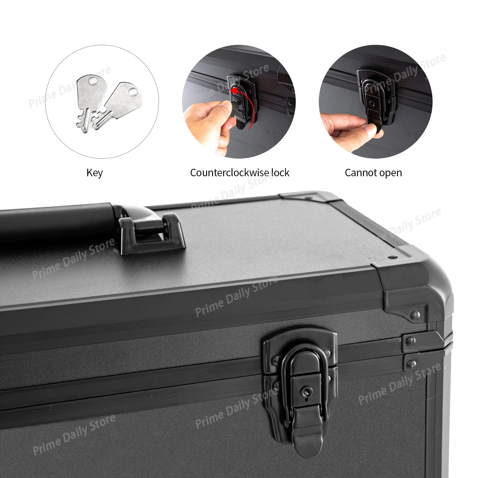 Aluminum Hard Shockproof Portable Tool Storage Chest Arranger For Car Vinyl Wrap Window Tint Film Installation Kit Gadgets