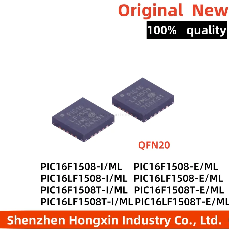 1 piece PIC16LF1508-I/ML F1508-E/ML 1508T-I/ML SMT QFN20 microcontroller chip