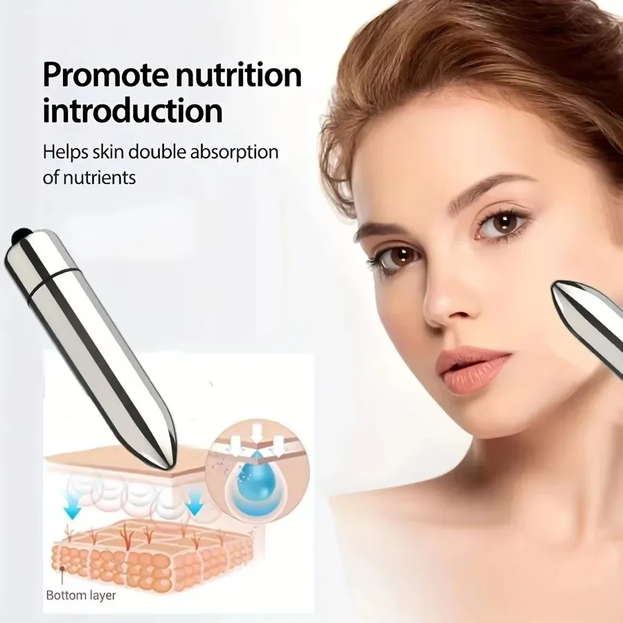 1pc Mini Vibrating Massager Facial and Eye Massage Treatment Promotes Lotion Absorption Portable for Home and Travel Beauty Tool image 3