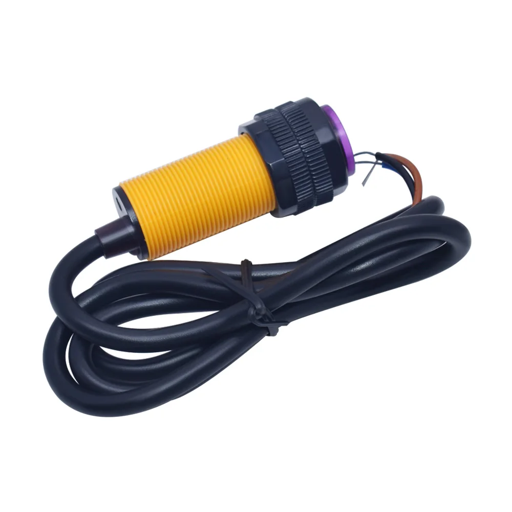 Smart Car Robot E18-D80NK Infrared Obstacle Avoidance Photoelectric Sensor Proximity Switch 3-80cm Detection Range Adjust